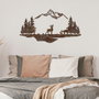 Wallity Rusty Landscape 1 - Accesorio Decorativo de Pared de Metal Antiquation